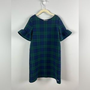 Vineyard Vines Girls Blackwatch Flutter Sleeve Dress